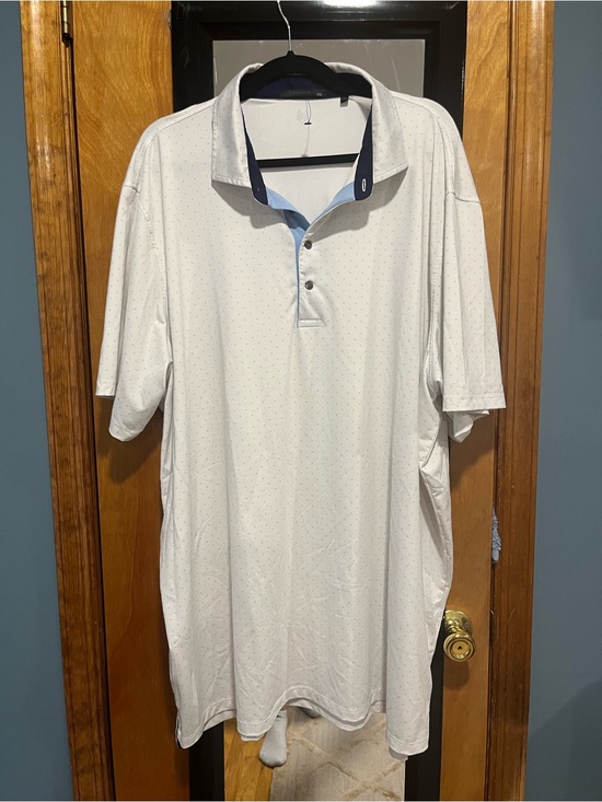 Greyson Other - Greyson Golf shirt White Polo with Navy Collar Accents